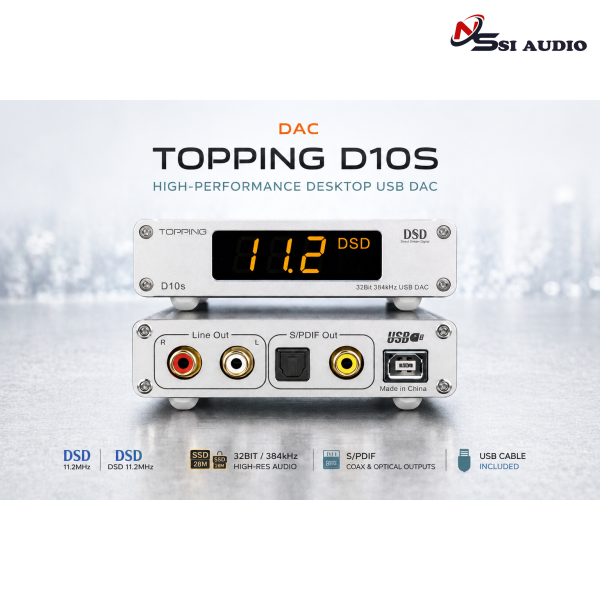Topping D10S DAC – Nâng Cấp Chất Âm PC/Laptop Đáng Giá Nhất Phân Khúc
