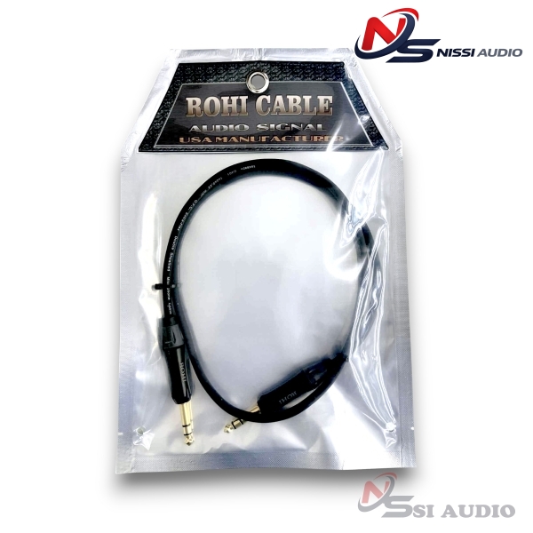 Dây 6 Ly Stereo TRS 1M Rohi - Italia ( 1 CẶP )