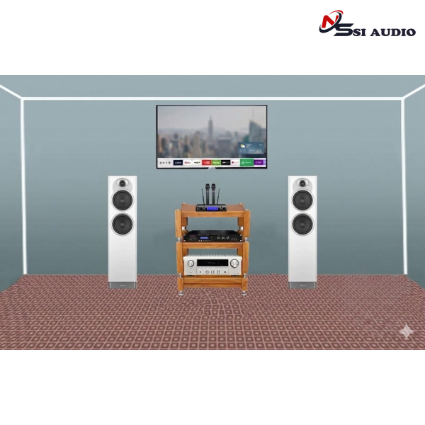 Hệ Thống Karaoke & Nghe Nhạc: Jamo S7-27F & Denon DRA-800H