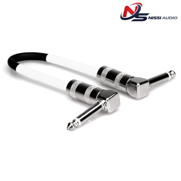HOSA GUITAR PATCH CABLE RIGHT-ANGLE TO SAME (6PCS)