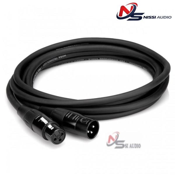 HOSA PRO MICROPHONE CABLE REAN XLR3F TO XLR3M