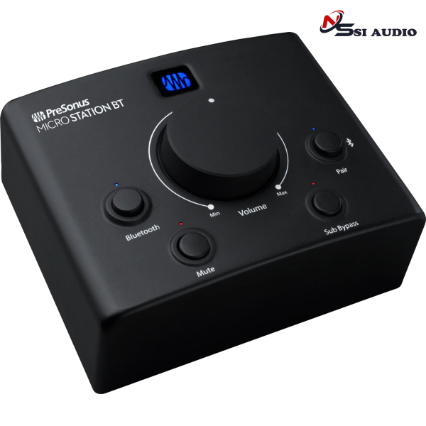 PreSonus Micro Station-BT: Trạm Kiểm Âm Desktop Bluetooth – Tinh Gọn Và Tiện Lợi