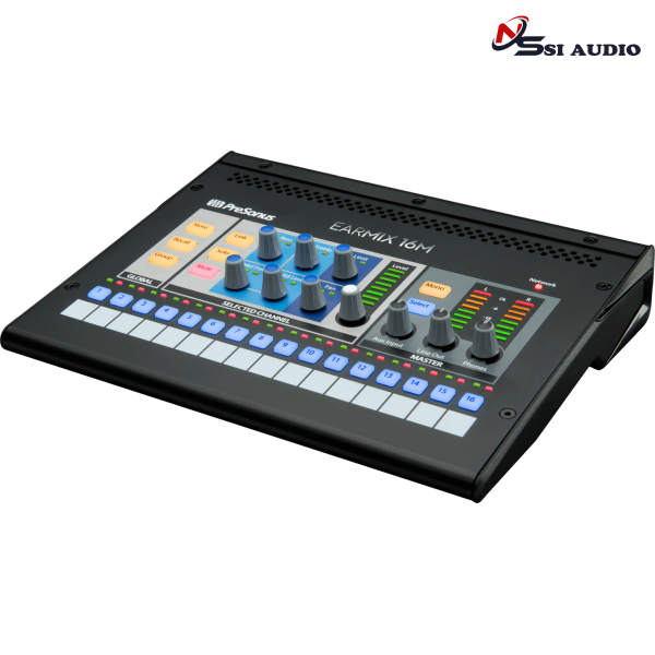 PreSonus EarMix 16M: Personal Monitor Mixer AVB 16 Kênh – Tự Do Làm Chủ Bản Phối Giám Sát Trên Sân Khấu