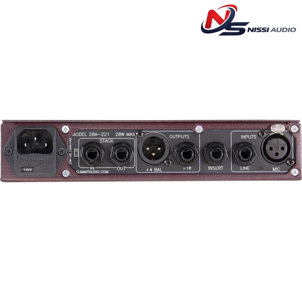 SUMMIT AUDIO 2BA-221 MICROPHONE PREAMP