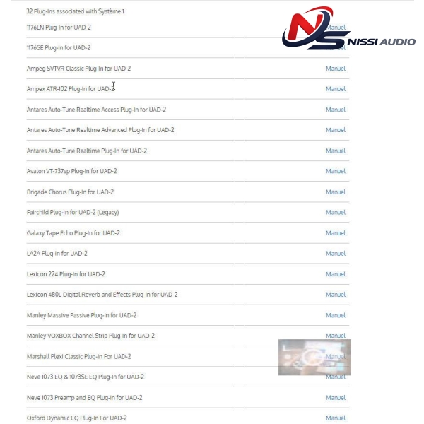 UAD 2 Plugins Gói 32 Plugins