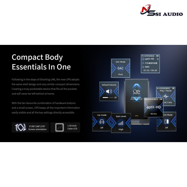 Shanling UP6. DAC/Headphone Amp, Soundcard USB