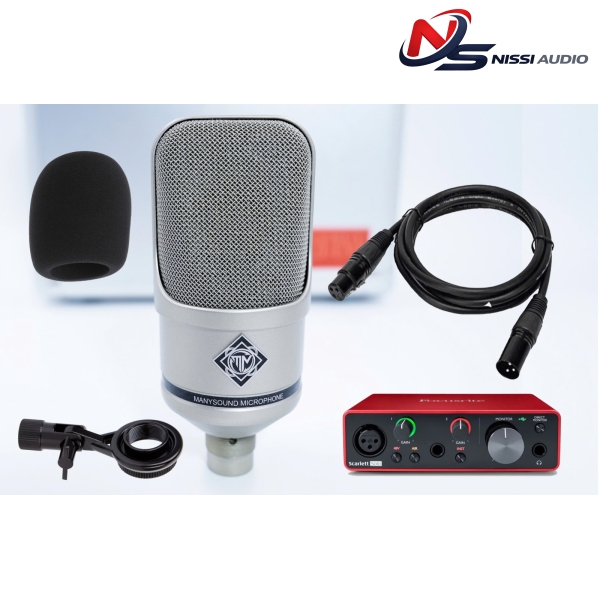 Many M07 + Focusrite 2i2 gen 3 combo thu âm hát live