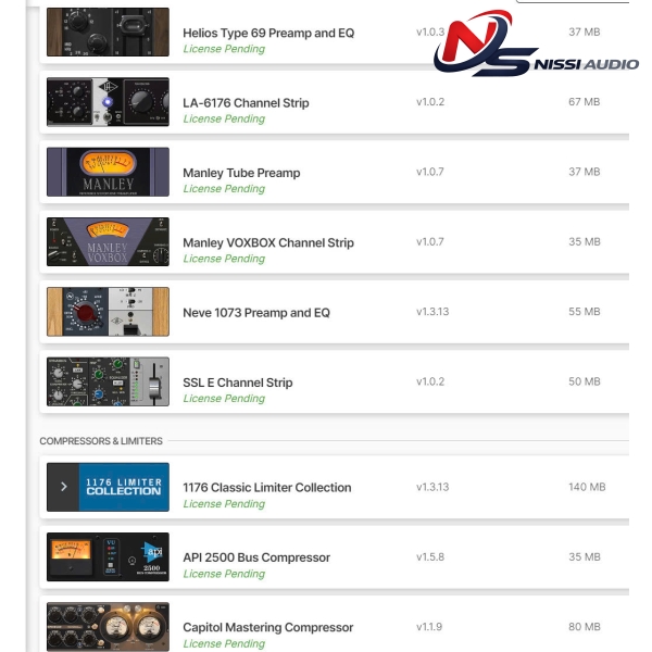 UADx Spack Gói 49 plugins gen 2  không phần cứng